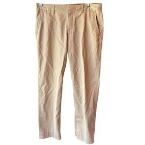 BONOBOS Thursday Flat Front Khakis Chino Dress Pants Tan‎ Size 34 x 32